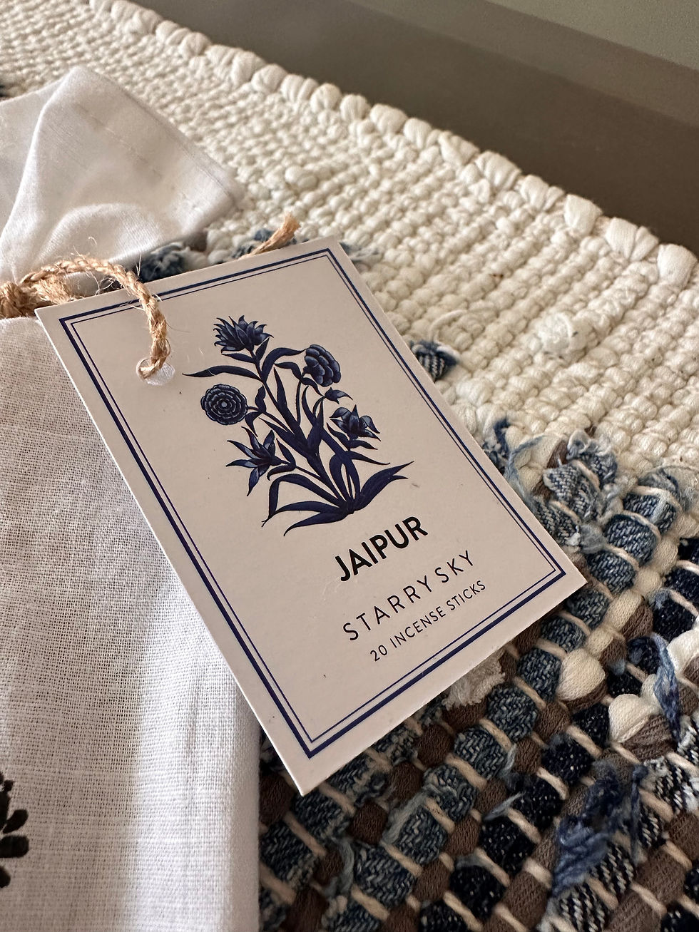 Thumbnail: Jaipur Sky incense sticks & holder 20pk