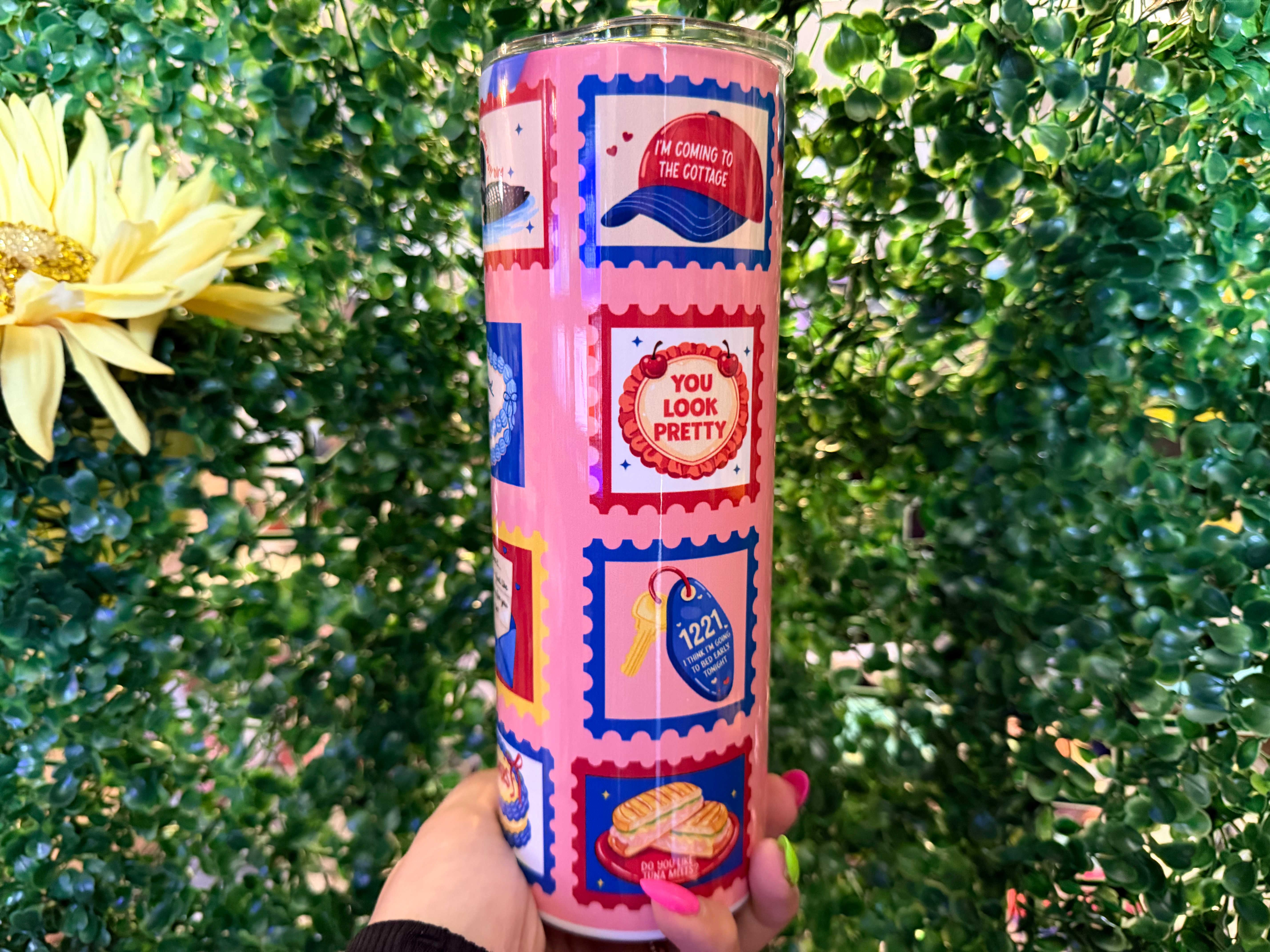hr stamps (20 oz stainless steel tumbler)