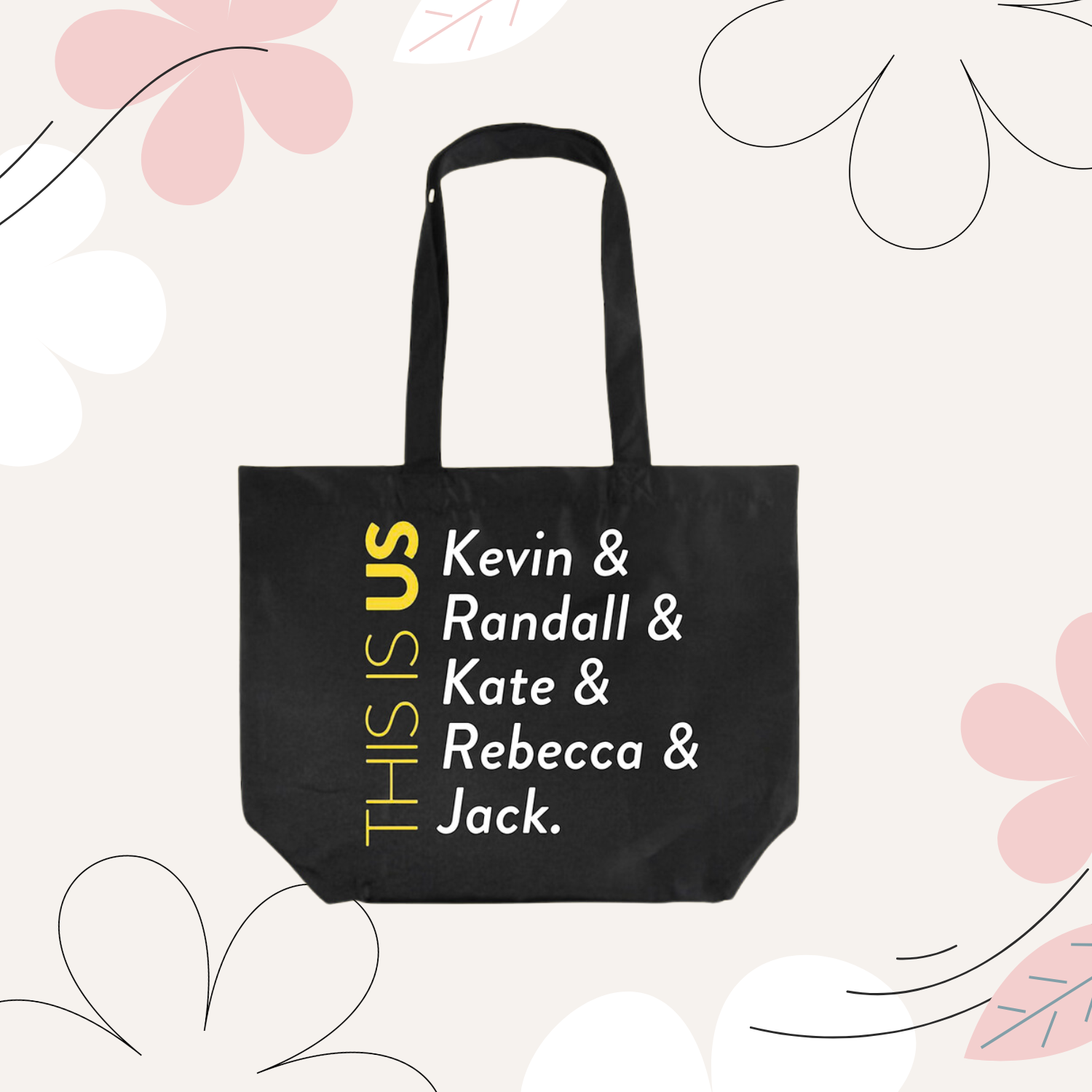 this is us names tote bag