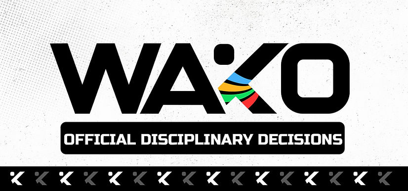 Official Disciplinary Decisions - WAKO Kickboxing