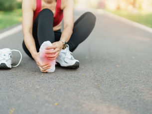 Runner suffering with Plantar Fasciitis