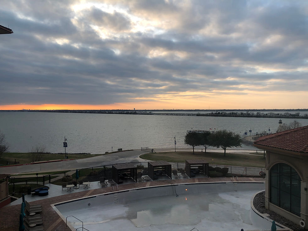 Hilton Dallas/Rockwall lakefront view from our room