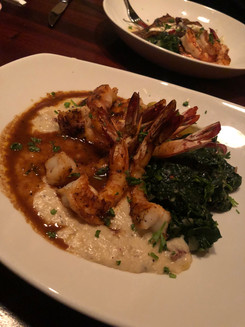 Dallas Pappadeaux's giant shrimp and grits