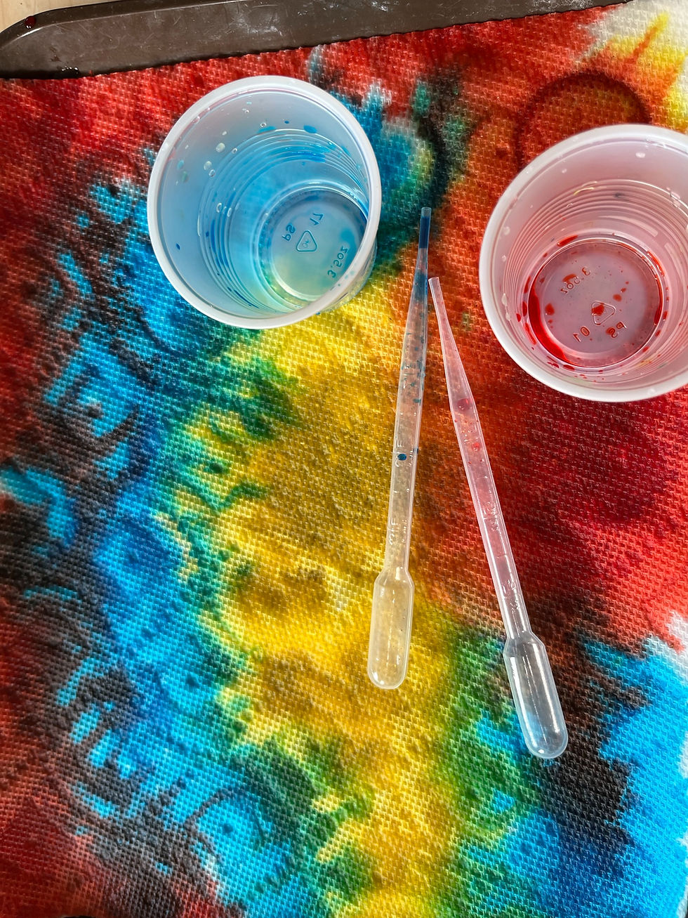Colorful art project in afterschool enrichment programs