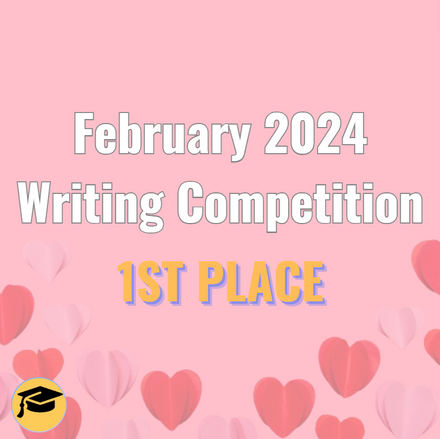"Helping the World on Valentines!" by Mina Ha: Feb. 2024 1st Place