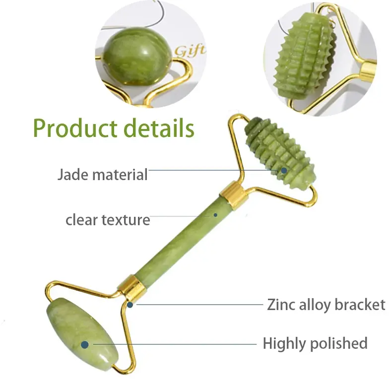 Thumbnail: Natural Jade Roller Face Gua Sha 