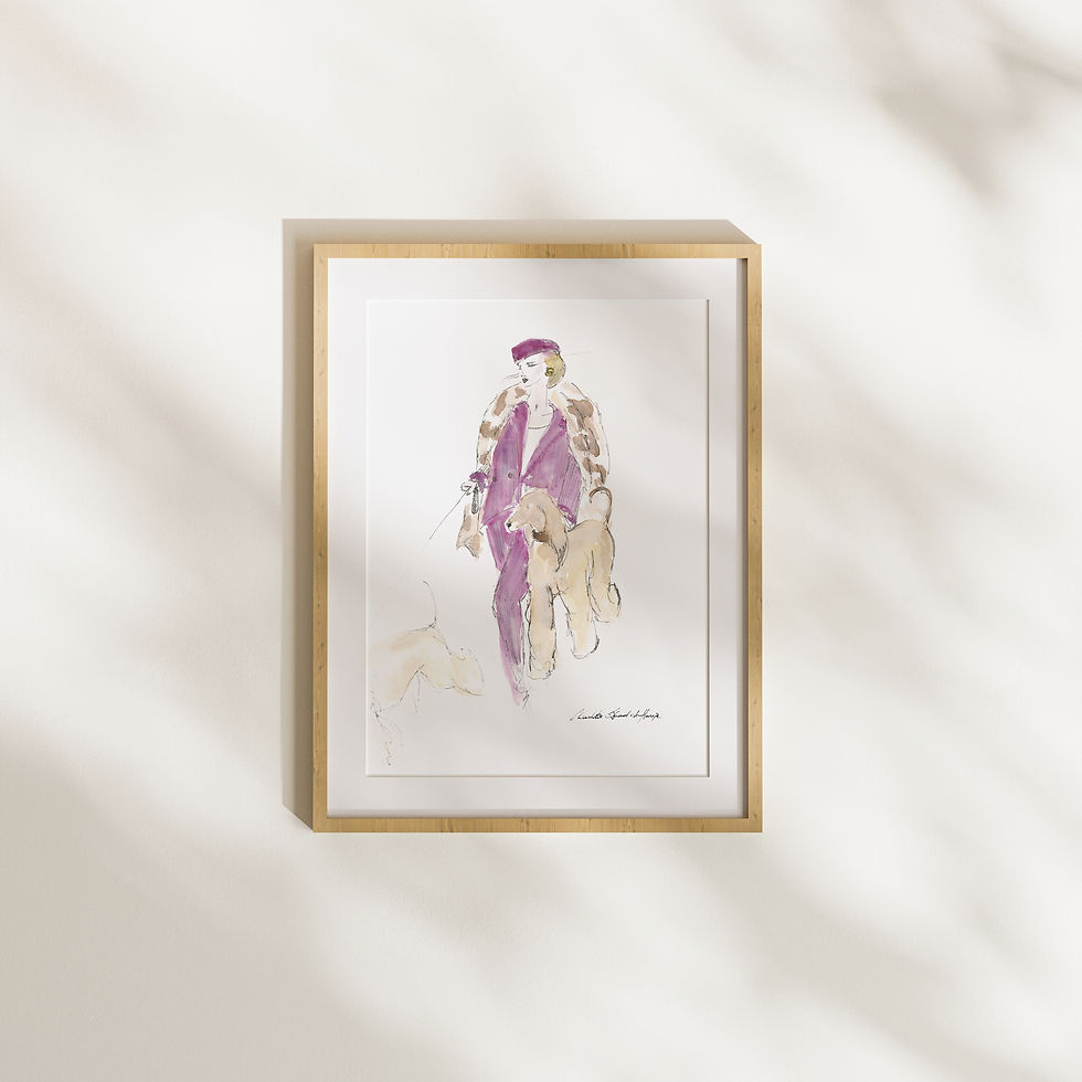 dessin de mode Charlotte Everard de Harzir