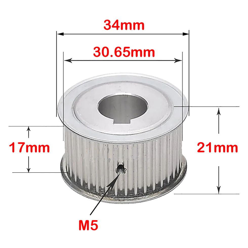 HTD5 timing pulley dimensions