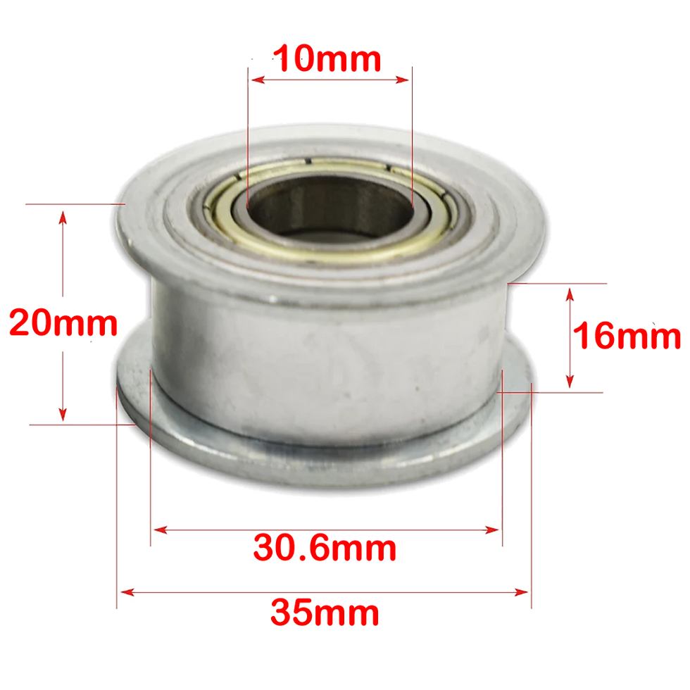 HTD5 idler smooth pulley dimensions