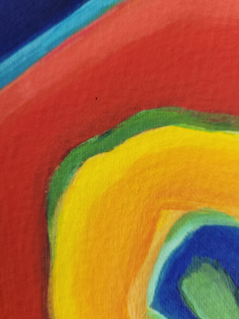 Miniature : Peinture abstraite, acrylique sur carton entoilé