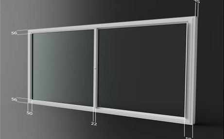 horizontal sliding acoustic secondary glazing unit