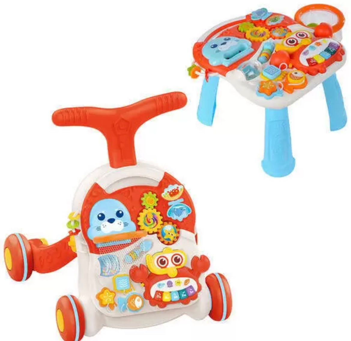 2-ը 1-ում մանկական կարմիր քայլակ Hunager