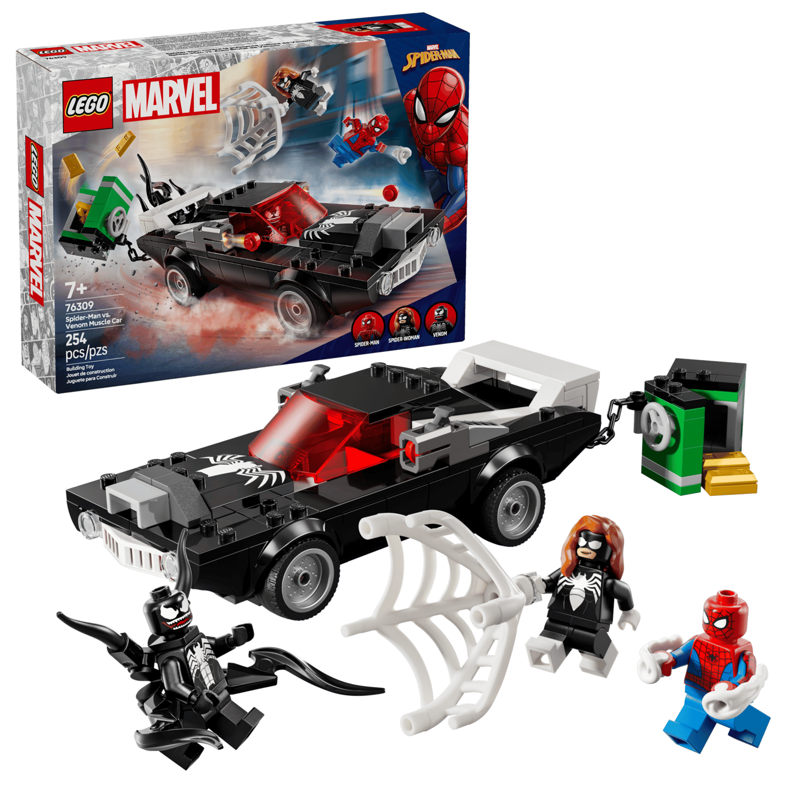 Կոնստրուկտոր Marvel “Spider Man VS Venom Muscle Car”  254 դետալ 