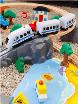 Thumbnail: Փայտե մեծ գնացք Train Track Series