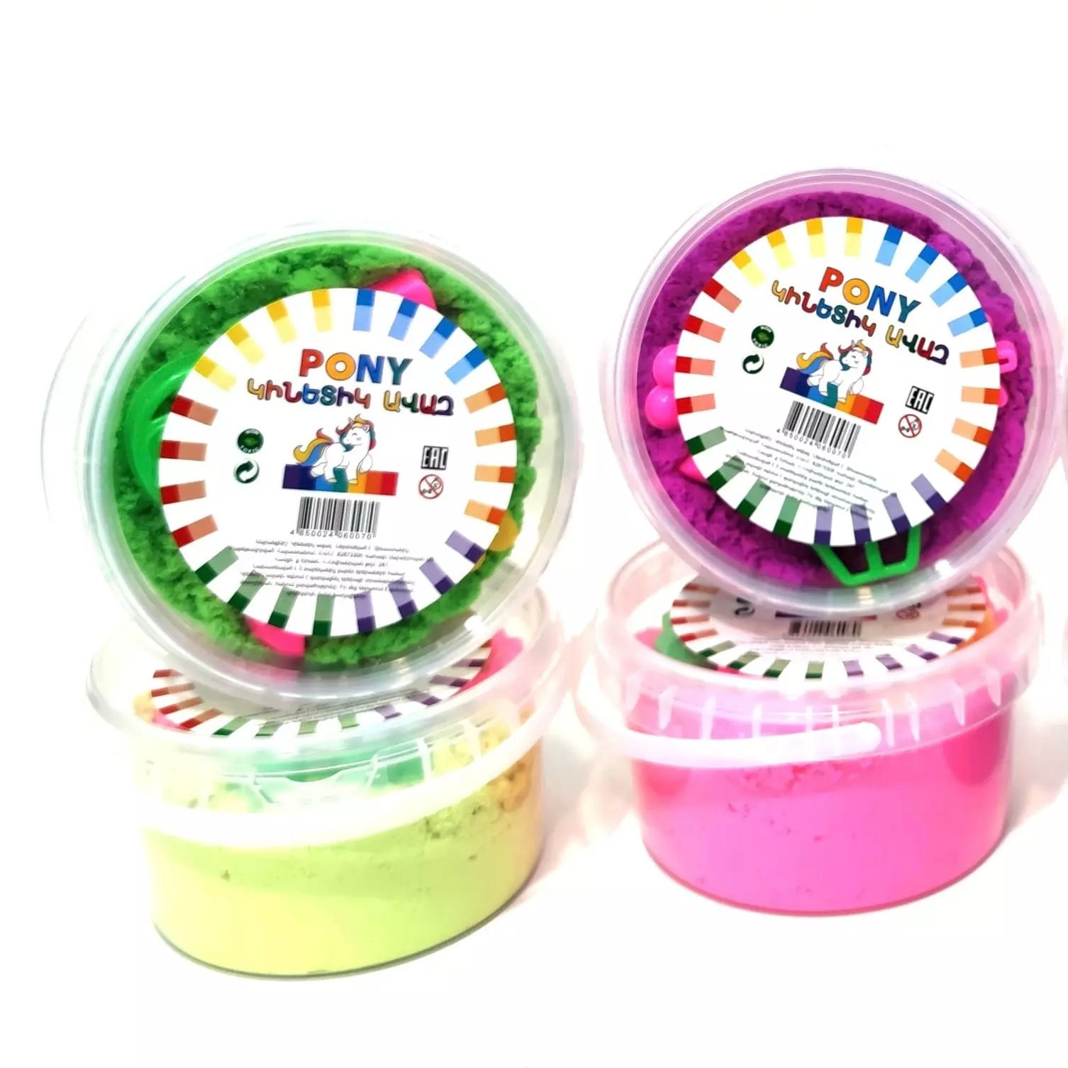 Դույլով կինետիկ ավազ Pony 500 գր