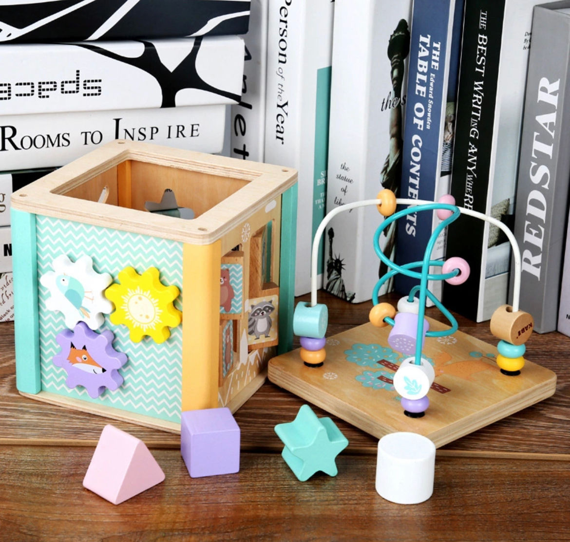 Փայտե զարգացնող արկղ 5-ը 1-ում “Kabi”