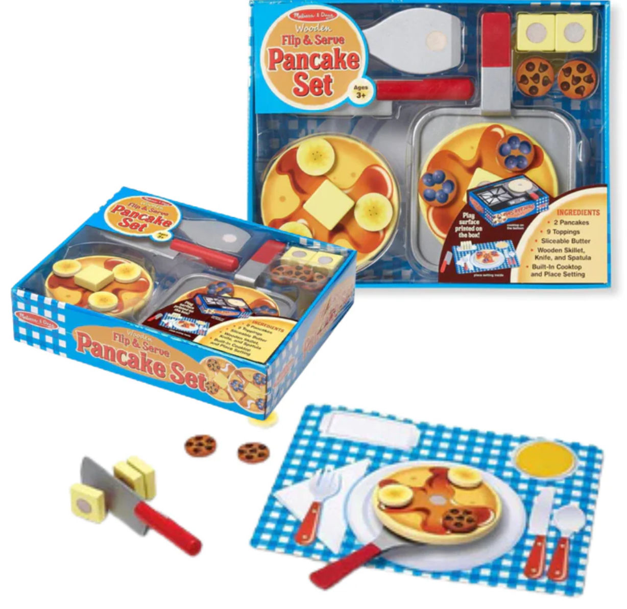 Փայտե կտրատվող pancake set