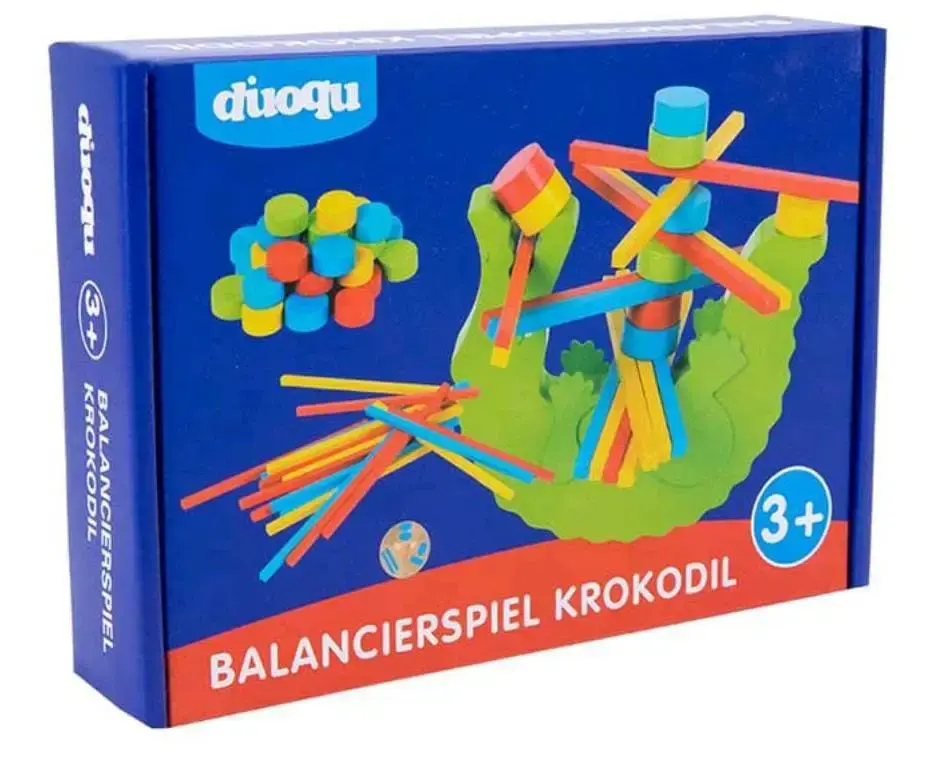 Thumbnail: Մոտորիկան զարգացնող խաղ փայտե կոկոորդիլոս