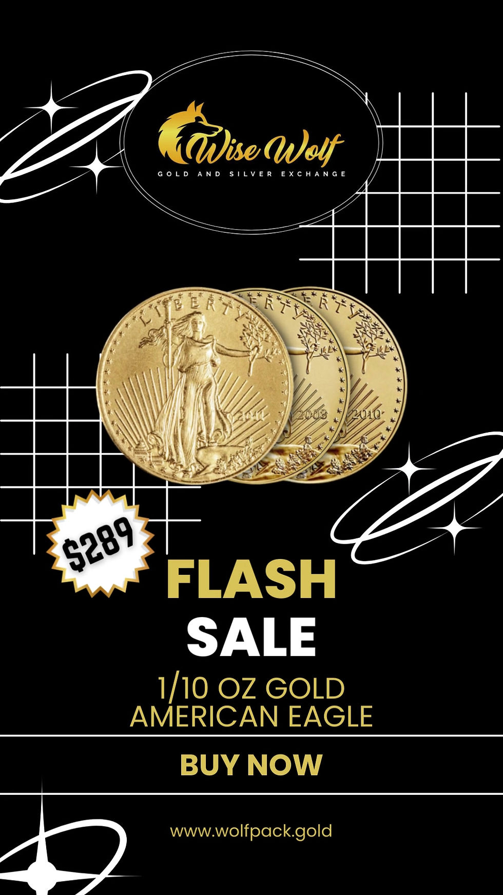 Thumbnail: 1/10 oz Gold American Eagle Coin