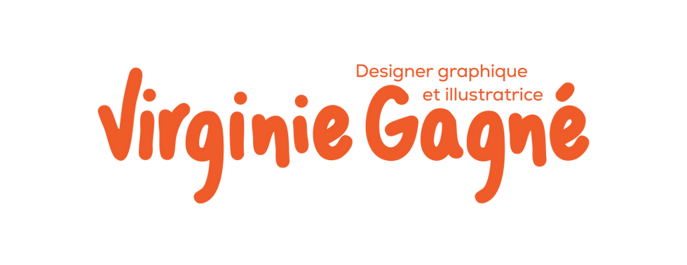 Logotype Virginie Gagné designer graphique et illustratrice
