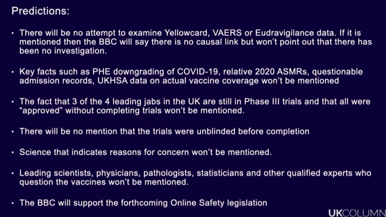 UK Column News | BBC Propaganda: Unvaccinated with Prof. Hannah Fry content media