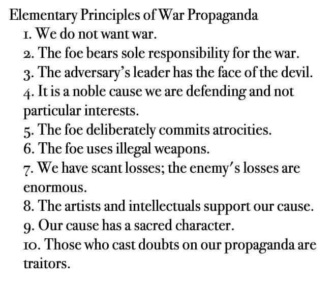 War Propaganda content media