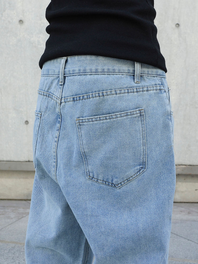 Miniatura: Men's Oversized Baggy Jeans – Streetwear Denim Trousers