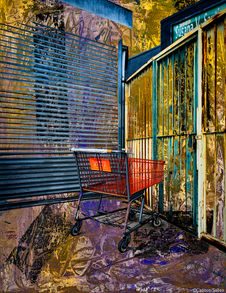 Everyday objects become relics of modern survival. Paint and photograph blend to reveal the poetry of the overlooked--the geometry of need and the beauty in abandonment.