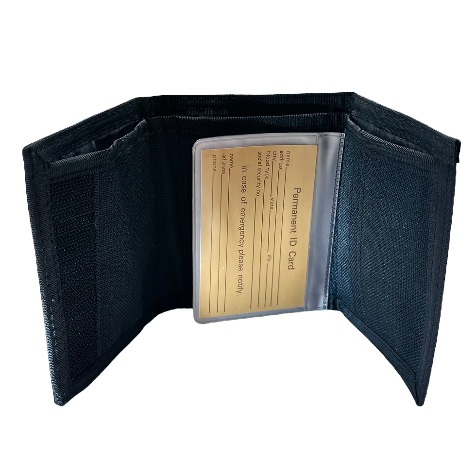 Thumbnail: [Wallet] Embossed Leather (Pair Of Ducks) Polyester Trifold