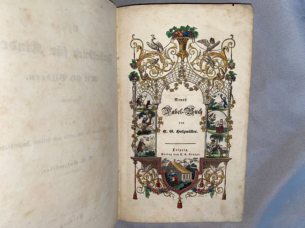 Miniaturbild: Holzmüller: Neues Fabelbuch für Kinder 1850