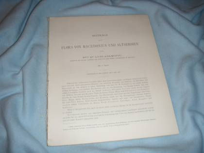 Miniaturbild: Adamovic: Beiträge zur Flora von Macedonien und Altserbien 1903