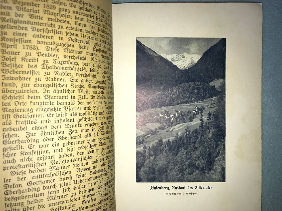 Miniaturbild: Marschner: Die Zillertaler und die Ursachen ihrer Auswanderung 1837-1937