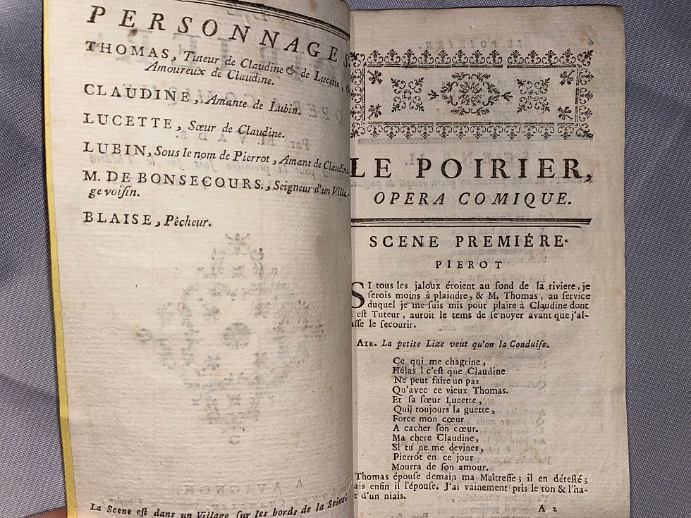 Miniaturbild: Vade: Le Poirier, Opera comique 1763
