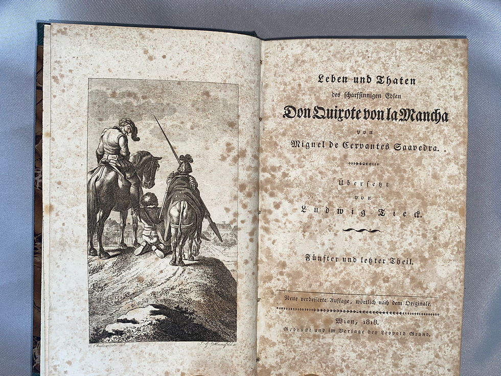 Miniaturbild: Cervantes: Don Quixote von la Mancha 1818