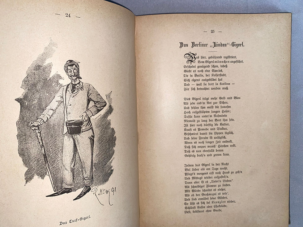 Miniaturbild: Gigerl-Streiche oder wie Gigerl leibt, lebt und liebt 1899