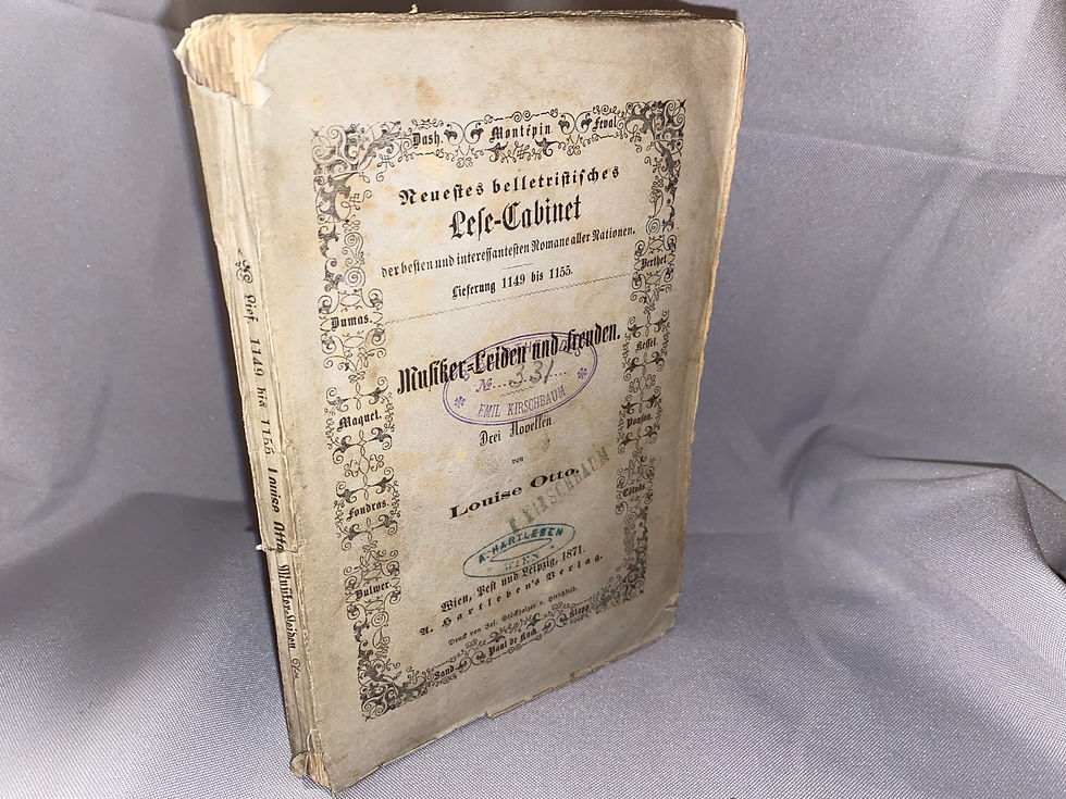 Louise Otto: Musiker-Leiden und Freuden 1871