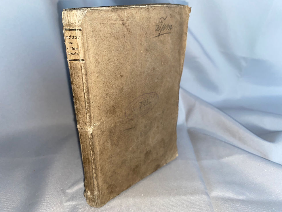 Rellstab: Henriette, oder die schöne Sängerin 1826