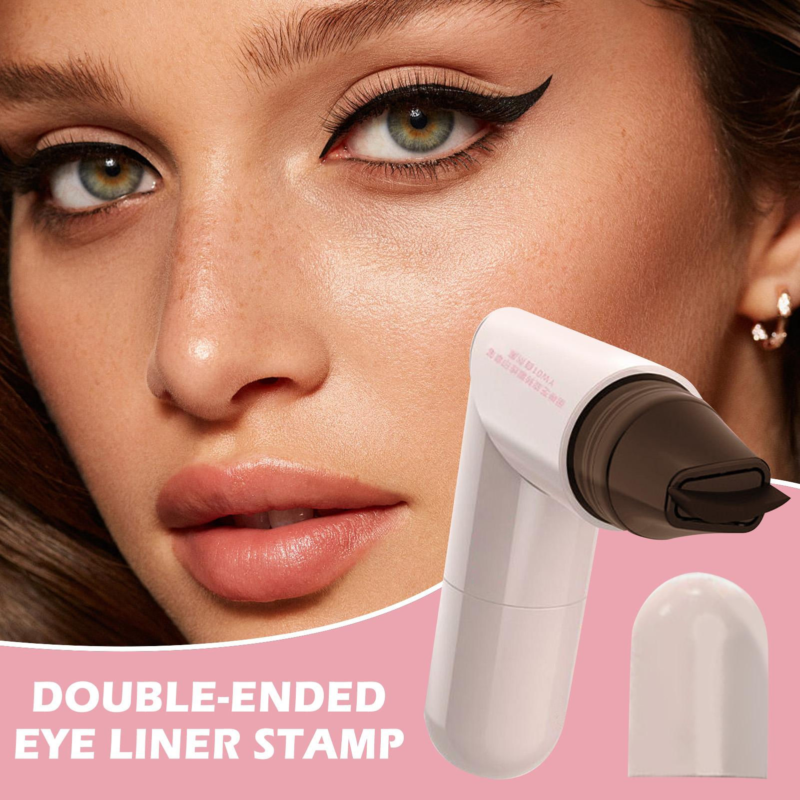 Winged Eye End Stamp Double-Tip Women Makeup Eye End Wing Stamp Waterproof Stenc
