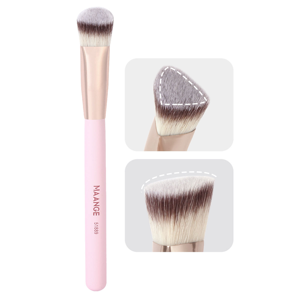 MAANGE Under Eye Concealer Makeup Brush Triangle Foundation Brush for Liquid Cre