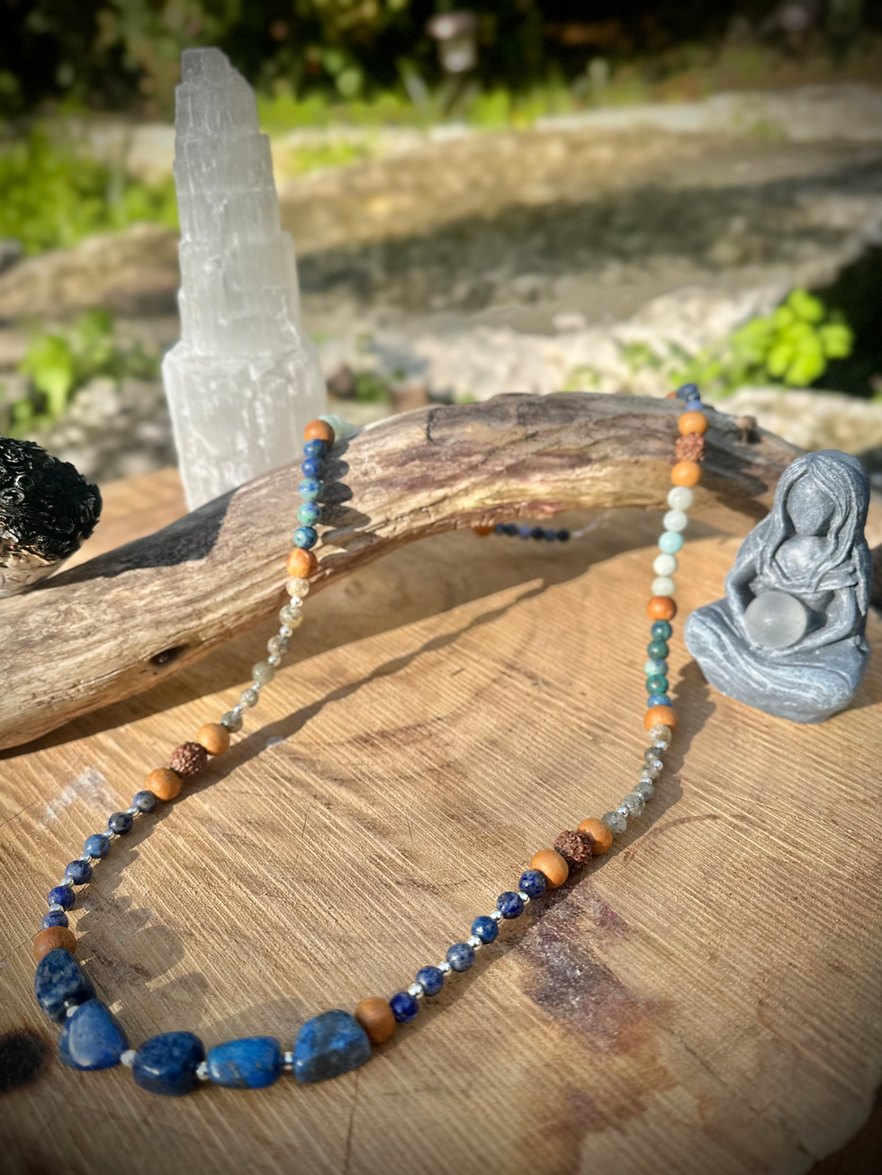 Thumbnail: Blue crystal necklace