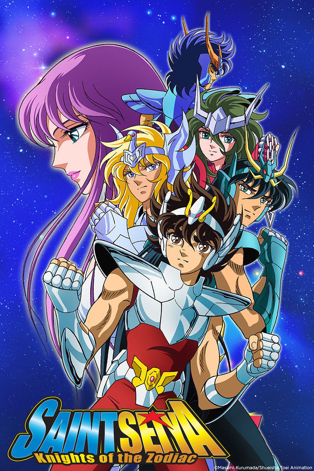 Une affiche de la franchise « Saint Seiya »