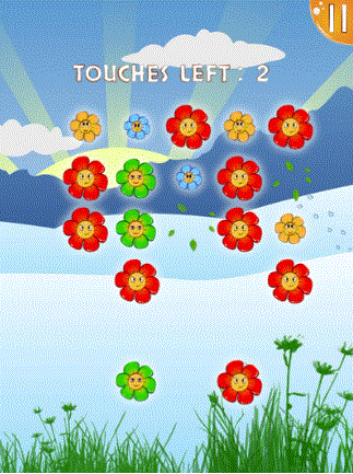 Gameplay du jeu Explosion de fleurs