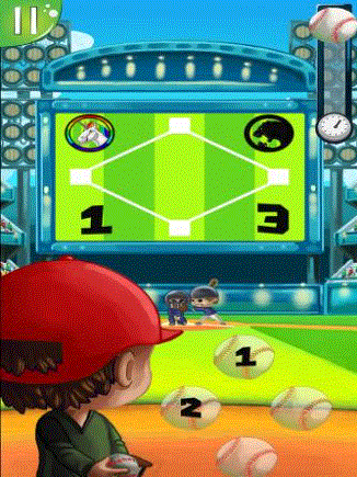 Gameplay du jeu mobile Baseball Kid Pitcher Cup