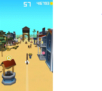 Gameplay du jeu « Flying Arrow »