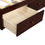 Thumbnail: Orisfur. Twin Size Platform Storage Bed with 3 Drawers