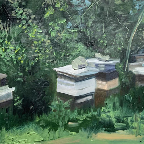 beekeepers oil painting irish artist