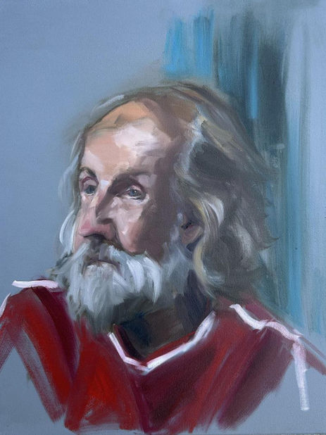 male portrait oil painting irish artist
