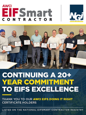 Nevell Group Maintains AWCI EIFSmart Contractor Designation