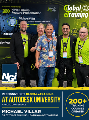 Michael Villar Recognized by Global eTraining at Autodesk University