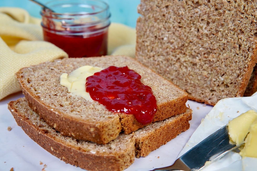 Thumbnail: The best Irish Brown Bread, homemade in Bronx, NY with Kerrygold butter and homemade strawberry jam